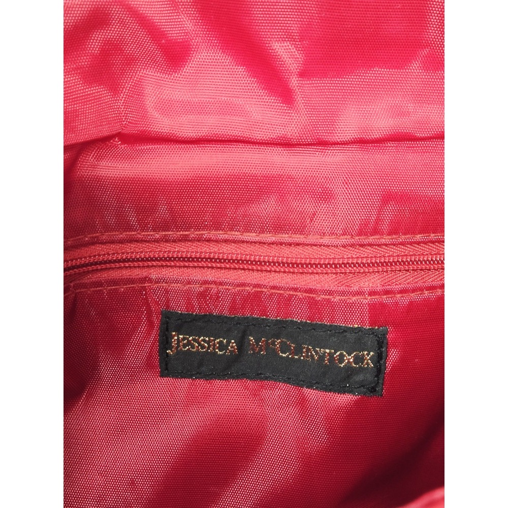 Vintage Jessica McClintock Red Roses  Faux Leather Envelope Clutch‎ Shouder Bag - Picture 10 of 10